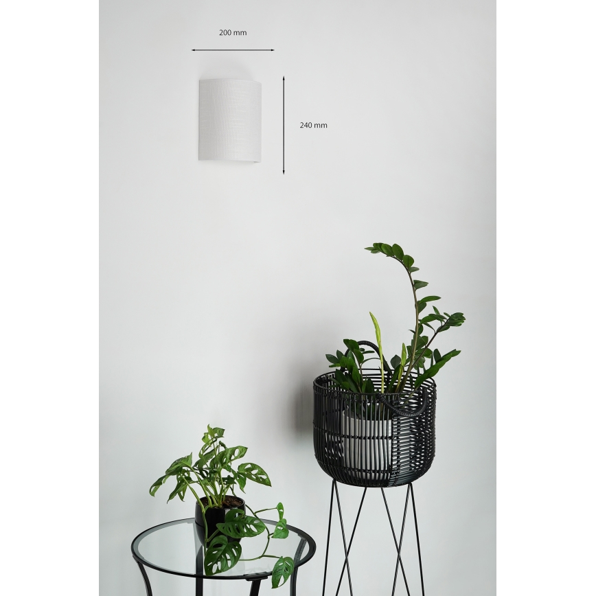 Brilagi - Iluminação de parede SEMI 1xE27/15W/230V cinzento claro