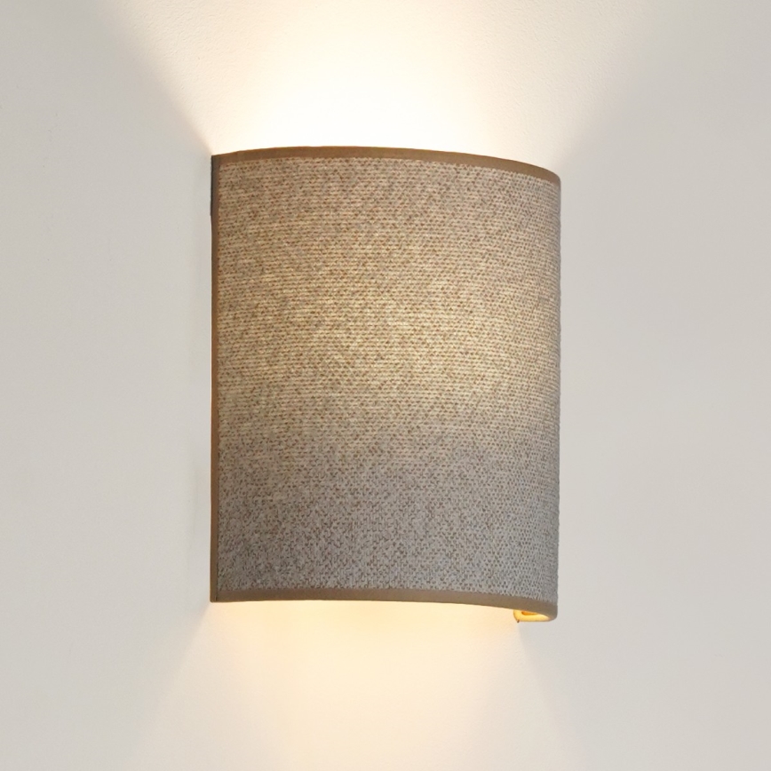 Brilagi - Iluminação de parede SEMI 1xE27/15W/230V cinzento claro