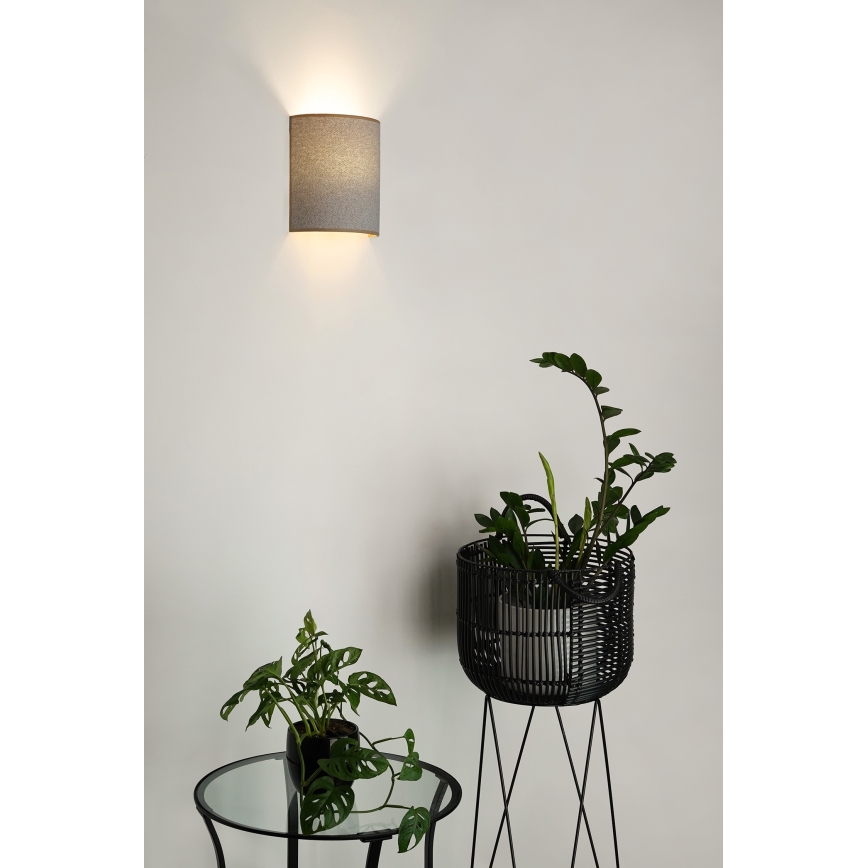 Brilagi - Iluminação de parede SEMI 1xE27/15W/230V cinzento claro