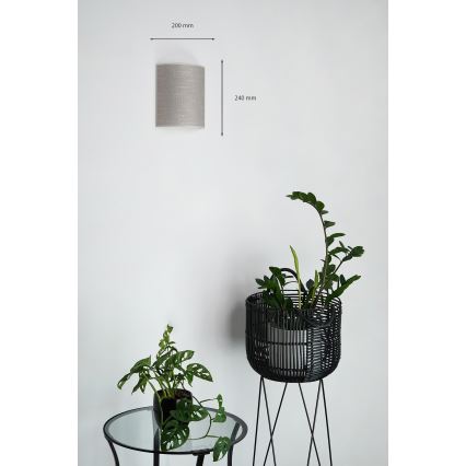 Brilagi - Iluminação de parede SEMI 1xE27/15W/230V cinzento escuro