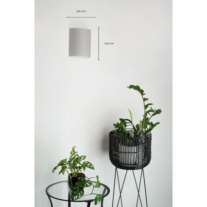 Brilagi - Iluminação de parede SEMI 1xE27/15W/230V cinzento