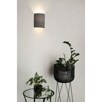 Brilagi - Iluminação de parede SEMI 1xE27/15W/230V cinzento