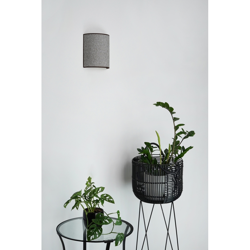 Brilagi - Iluminação de parede SEMI 1xE27/15W/230V cinzento