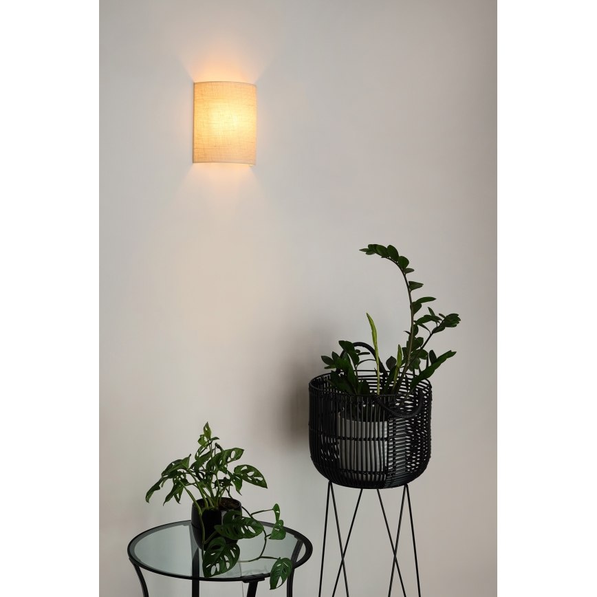 Brilagi - Iluminação de parede SEMI 1xE27/15W/230V creme