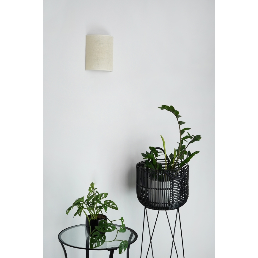 Brilagi - Iluminação de parede SEMI 1xE27/15W/230V creme