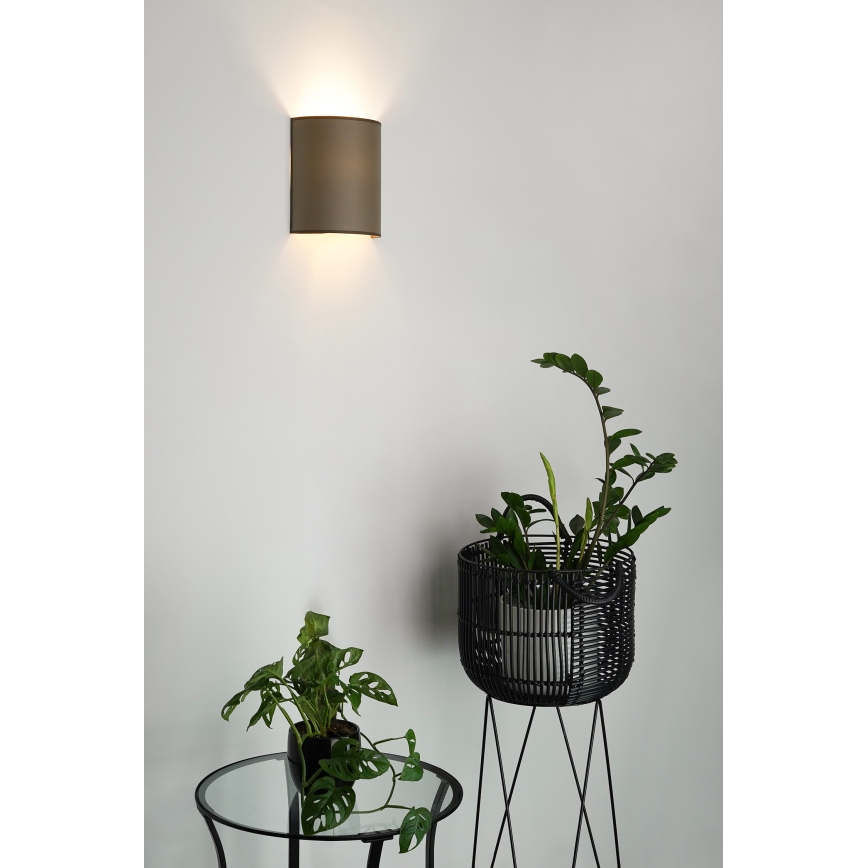 Brilagi - Iluminação de parede SEMI 1xE27/15W/230V diâmetro 20 cm castanho