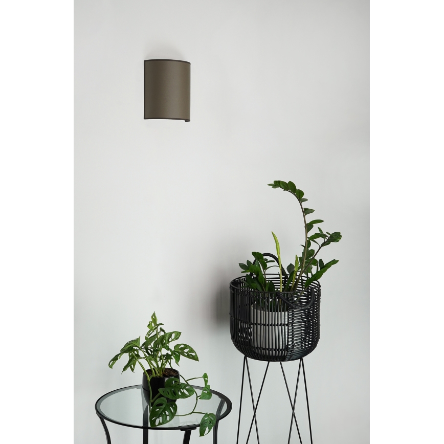 Brilagi - Iluminação de parede SEMI 1xE27/15W/230V diâmetro 20 cm castanho