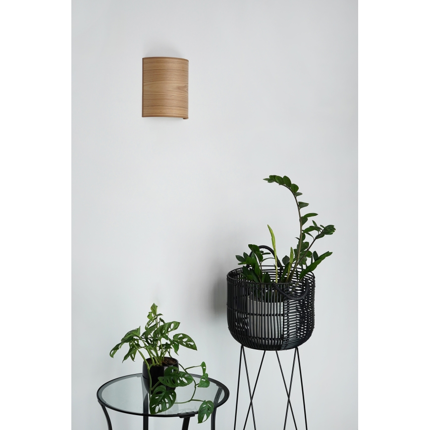 Brilagi - Iluminação de parede SEMI 1xE27/15W/230V diâmetro 20 cm castanho
