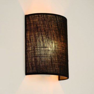 Brilagi - Iluminação de parede SEMI 1xE27/15W/230V preto