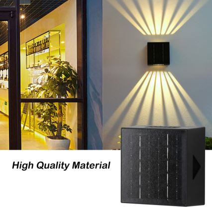 Brilagi - Iluminação de parede solar LED BLOCK LED/2W/3,7V IP44