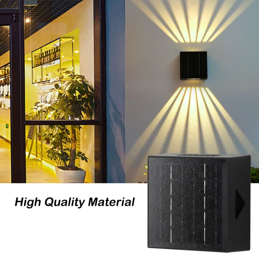 Brilagi - Iluminação de parede solar LED BLOCK LED/2W/3,7V IP44