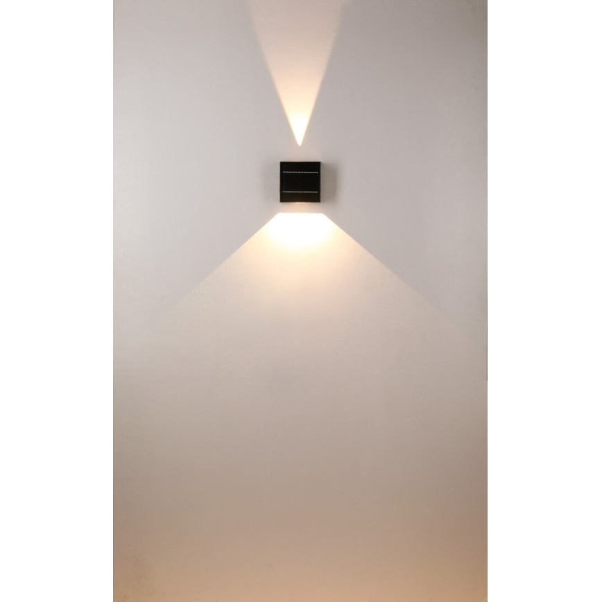 Brilagi - Iluminação de parede solar LED BLOCK LED/2W/3,7V IP44