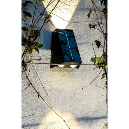Brilagi - Iluminação de parede solar LED PYRAMID LED/2W/3,2V 1300 mAh IP54