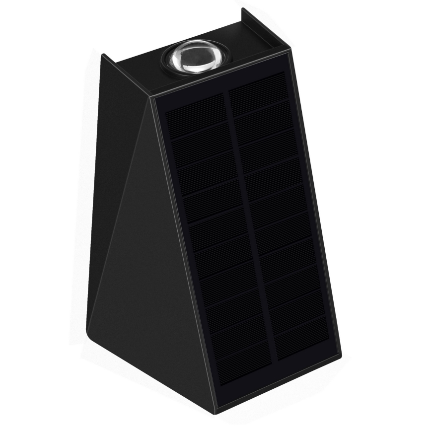 Brilagi - Iluminação de parede solar LED PYRAMID LED/2W/3,2V 1300 mAh IP54