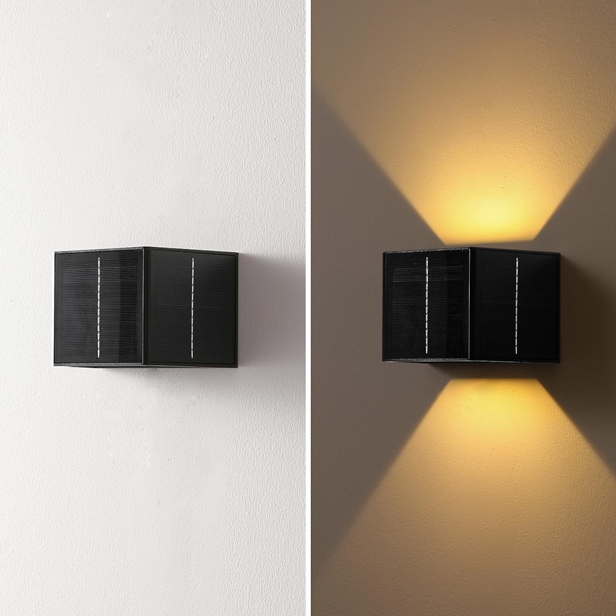Brilagi - Iluminação de parede solar LED SOLAR CUBE LED/2W/3,2V 1300 mAh IP54