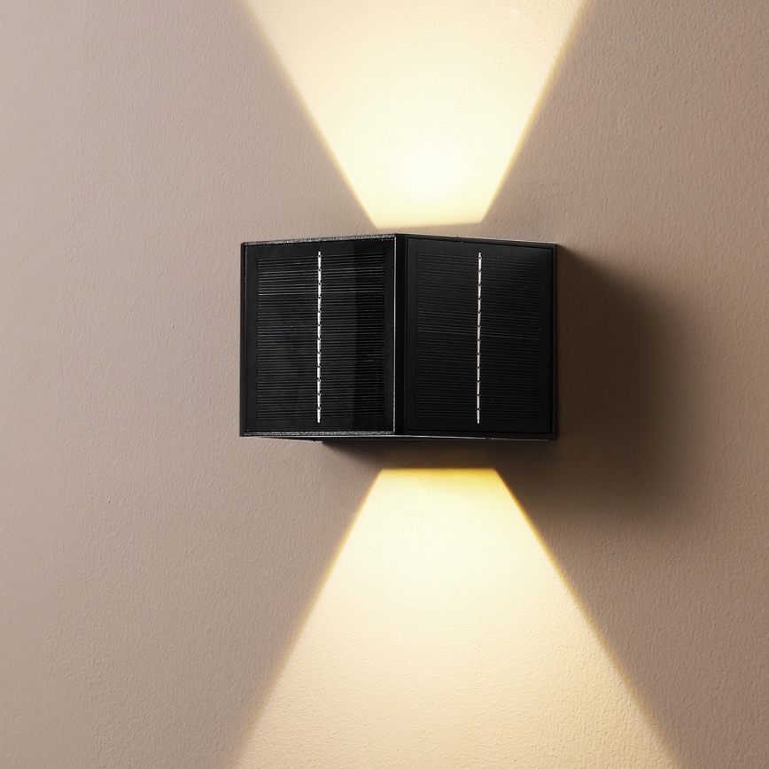 Brilagi - Iluminação de parede solar LED SOLAR CUBE LED/2W/3,2V 1300 mAh IP54