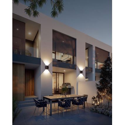 Brilagi - Iluminação de parede solar LED SOLAR CUBE LED/2W/3,2V 1300 mAh IP54