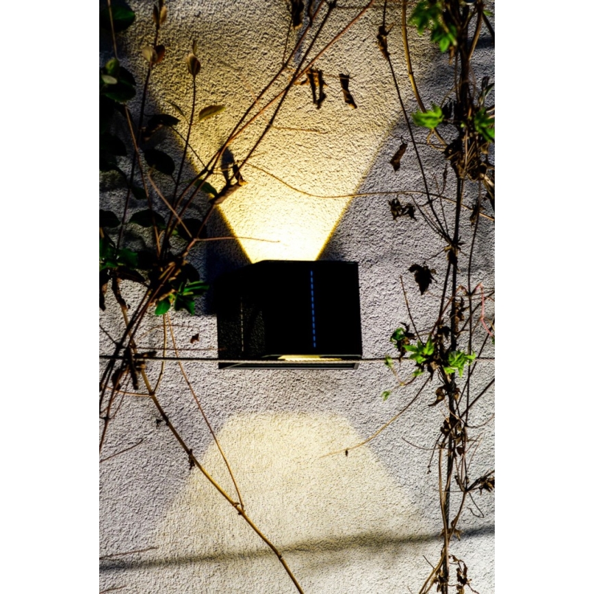 Brilagi - Iluminação de parede solar LED SOLAR CUBE LED/2W/3,2V 1300 mAh IP54