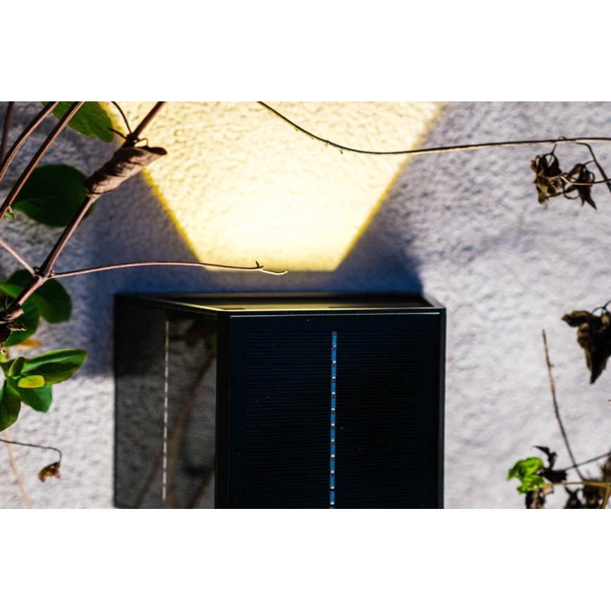 Brilagi - Iluminação de parede solar LED SOLAR CUBE LED/2W/3,2V 1300 mAh IP54