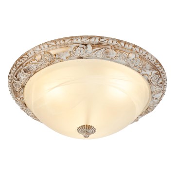 Brilagi - Iluminação de teto ARIADNA 3xE27/60W/230V dourado/creme/pátina