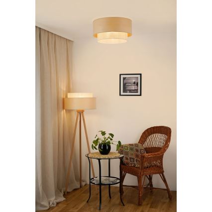 Brilagi - Iluminação de teto ARIZONA BOHO 1xE27/15W/230V diâmetro 45 cm bege