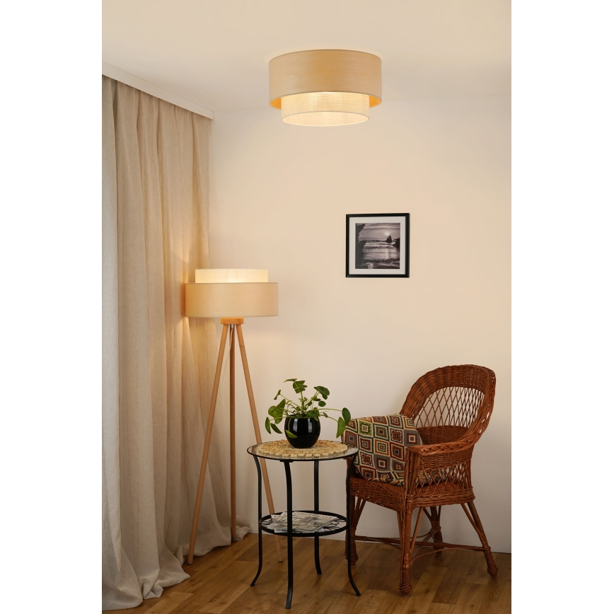 Brilagi - Iluminação de teto ARIZONA BOHO 1xE27/15W/230V diâmetro 45 cm bege