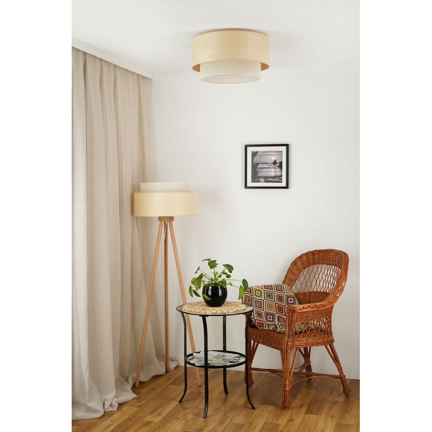 Brilagi - Iluminação de teto ARIZONA BOHO 1xE27/15W/230V diâmetro 45 cm bege