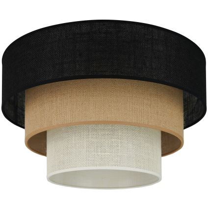 Brilagi - Iluminação de teto ASPEN LUNETA 1xE27/15W/230V diâmetro 45 cm preto/bege/creme