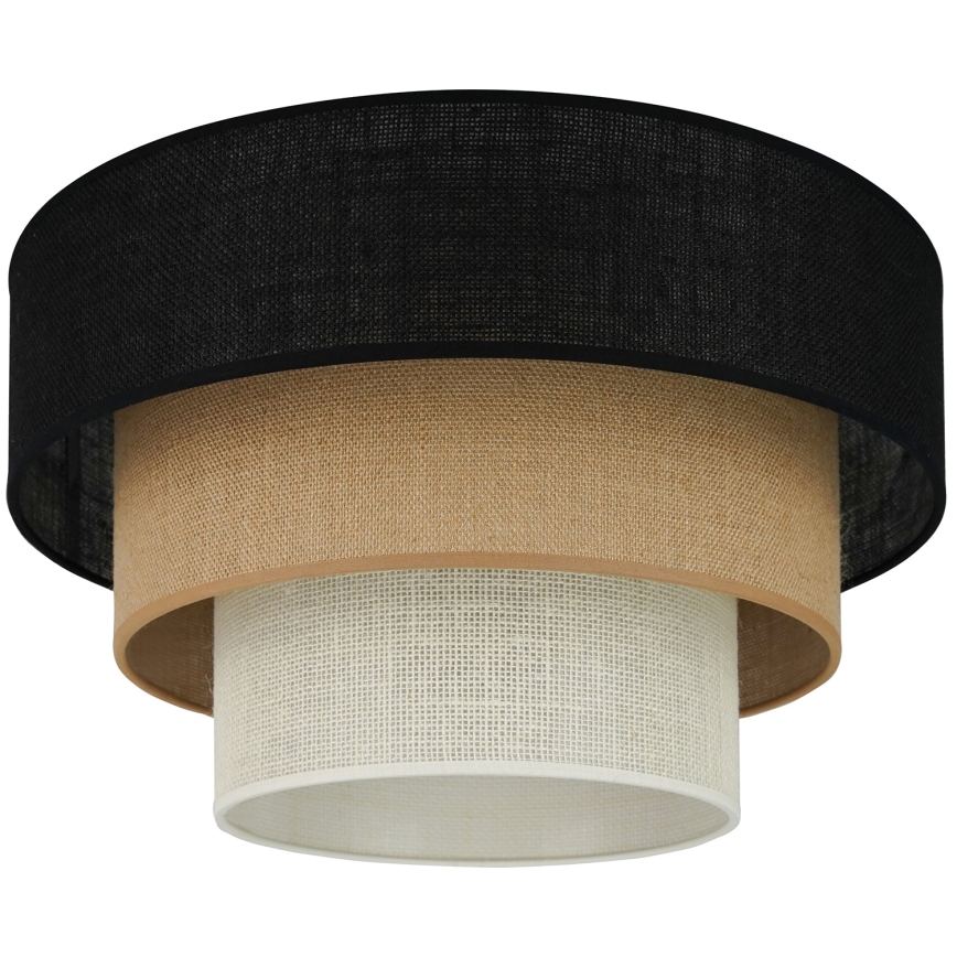 Brilagi - Iluminação de teto ASPEN LUNETA 1xE27/15W/230V diâmetro 45 cm preto/bege/creme