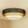 Brilagi - Iluminação de teto ASPEN LUNETA LED/12W/230V diâmetro 60 cm 3000K/4000K/6400K preto/bege/creme