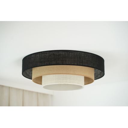 Brilagi - Iluminação de teto ASPEN LUNETA LED/12W/230V diâmetro 60 cm 3000K/4000K/6400K preto/bege/creme