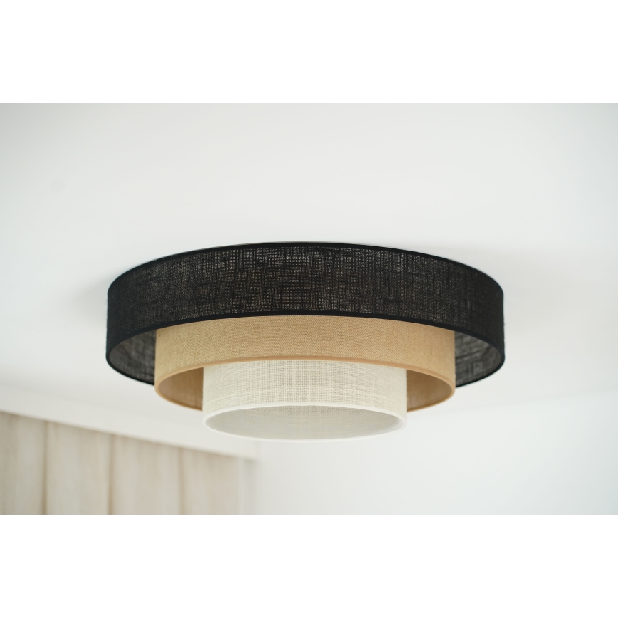 Brilagi - Iluminação de teto ASPEN LUNETA LED/12W/230V diâmetro 60 cm 3000K/4000K/6400K preto/bege/creme