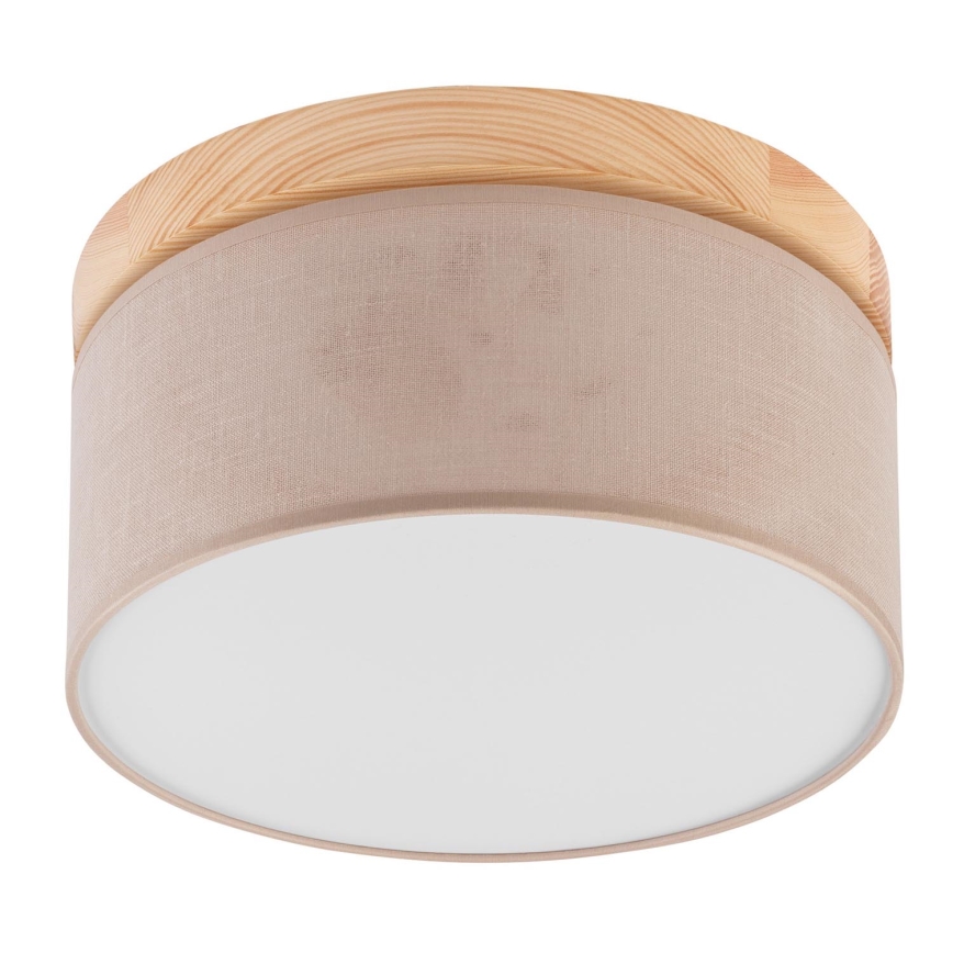Brilagi - Iluminação de teto BELLADONNA 1xE27/15W/230V bege/pinho