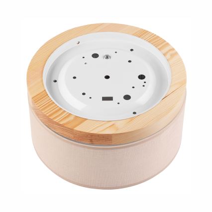Brilagi - Iluminação de teto BELLADONNA 1xE27/15W/230V bege/pinho
