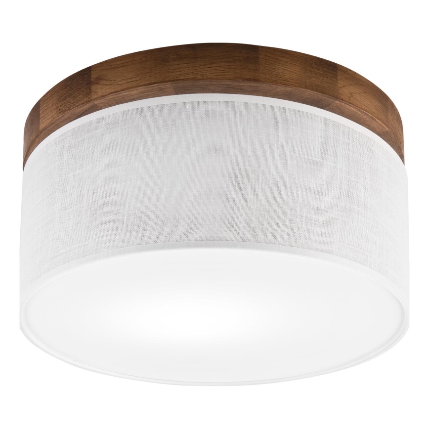 Brilagi - Iluminação de teto BELLADONNA 1xE27/15W/230V diâmetro 30 cm branco/carvalho cereja