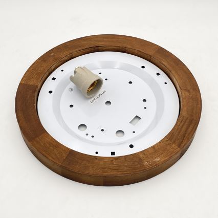 Brilagi - Iluminação de teto BELLADONNA 1xE27/15W/230V diâmetro 30 cm branco/carvalho cereja