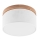 Brilagi - Iluminação de teto BELLADONNA 1xE27/15W/230V diâmetro 30 cm branco/carvalho
