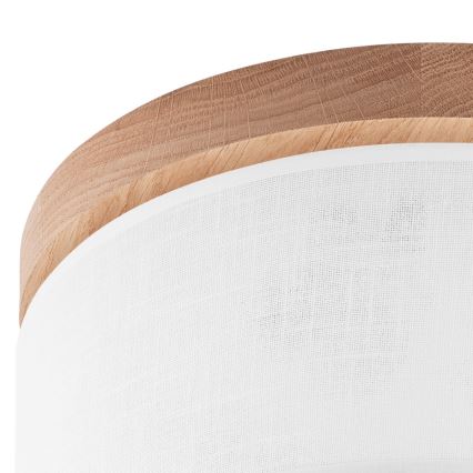Brilagi - Iluminação de teto BELLADONNA 1xE27/15W/230V diâmetro 30 cm branco/carvalho