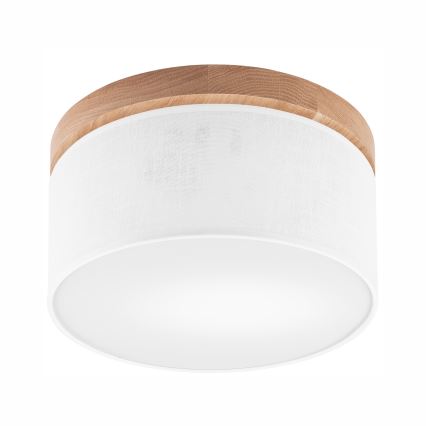 Brilagi - Iluminação de teto BELLADONNA 1xE27/15W/230V diâmetro 30 cm branco/carvalho