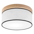 Brilagi - Iluminação de teto BELLADONNA 1xE27/15W/230V diâmetro 30 cm branco/carvalho