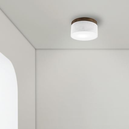 Brilagi - Iluminação de teto BELLADONNA 1xE27/15W/230V diâmetro 30 cm branco/carvalho