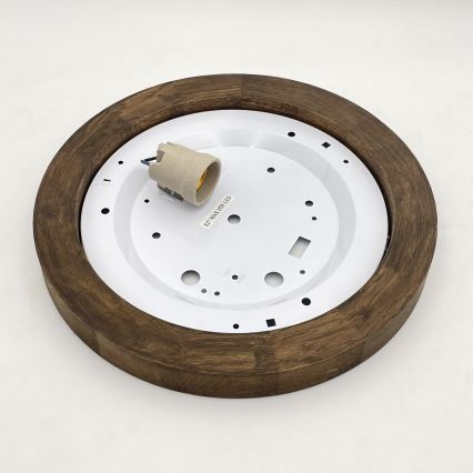 Brilagi - Iluminação de teto BELLADONNA 1xE27/15W/230V diâmetro 30 cm branco/carvalho