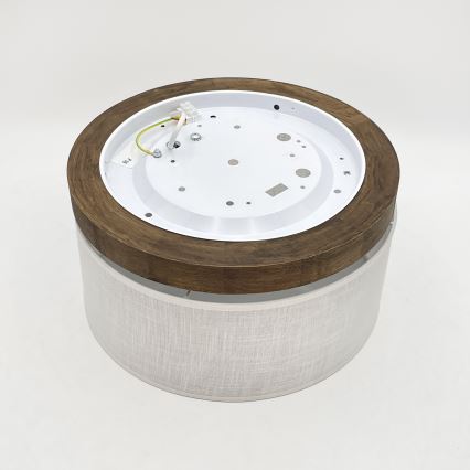 Brilagi - Iluminação de teto BELLADONNA 1xE27/15W/230V diâmetro 30 cm branco/carvalho