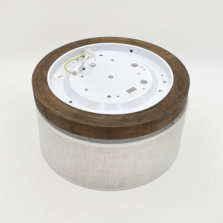 Brilagi - Iluminação de teto BELLADONNA 1xE27/15W/230V diâmetro 30 cm branco/carvalho
