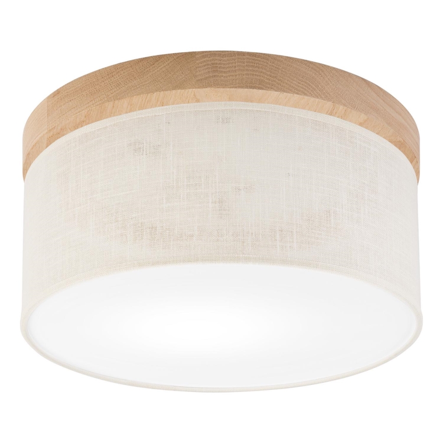 Brilagi - Iluminação de teto BELLADONNA 1xE27/15W/230V diâmetro 30 cm creme/carvalho