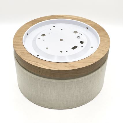 Brilagi - Iluminação de teto BELLADONNA 1xE27/15W/230V diâmetro 30 cm creme/carvalho