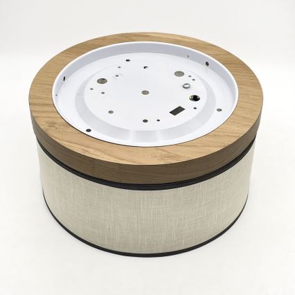 Brilagi - Iluminação de teto BELLADONNA 1xE27/15W/230V diâmetro 30 cm creme/carvalho