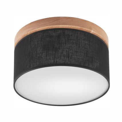 Brilagi - Iluminação de teto BELLADONNA 1xE27/15W/230V preto/carvalho