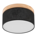 Brilagi - Iluminação de teto BELLADONNA 1xE27/15W/230V preto/pinho