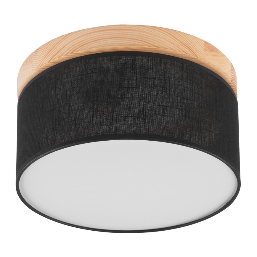Brilagi - Iluminação de teto BELLADONNA 1xE27/15W/230V preto/pinho